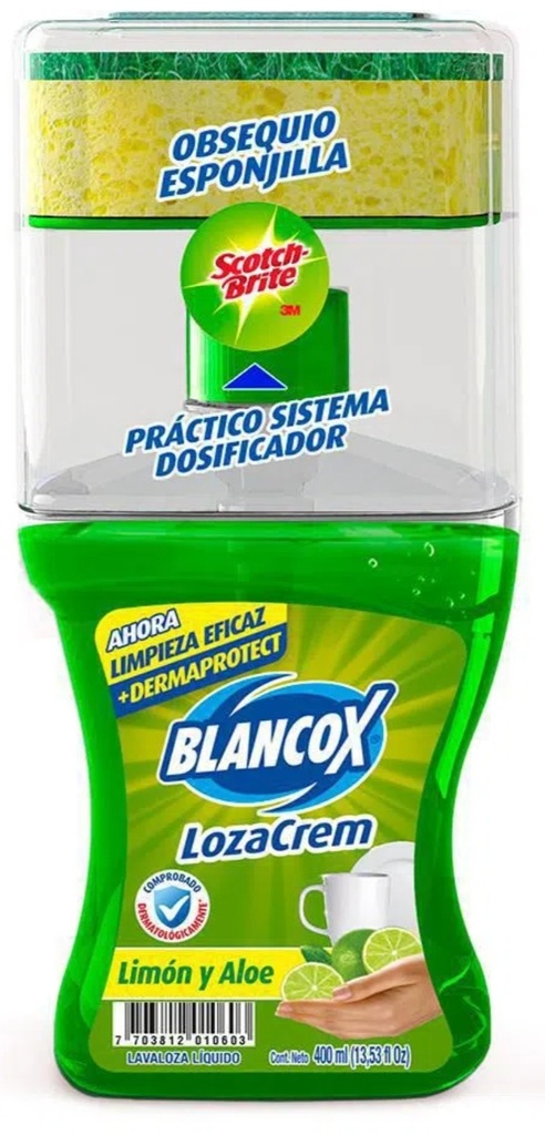 LOZA CREM LAVA LOZA LIQUIDA LIMON12*400mL