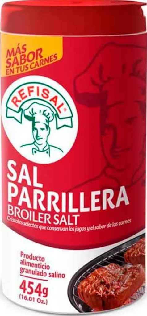 REFISAL SAL PARRILLERA BARRIL 12*454g
