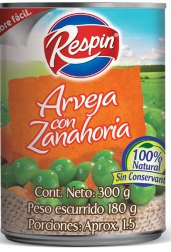 RESPIN ARVEJA CON ZANAHORIA 24*300
