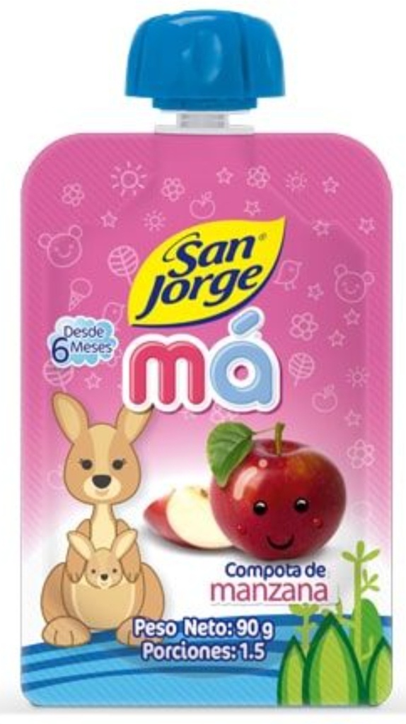 SAN JORGE COMPOTA MA MANZANA DP 24*90gr