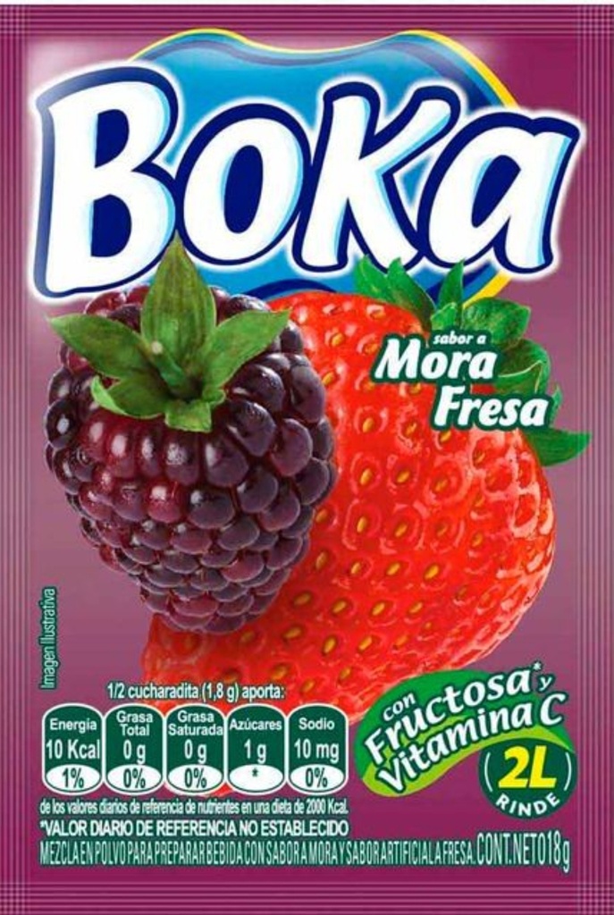 BOKA REFRESCO MORA FRESA 2L 24*10*18gr