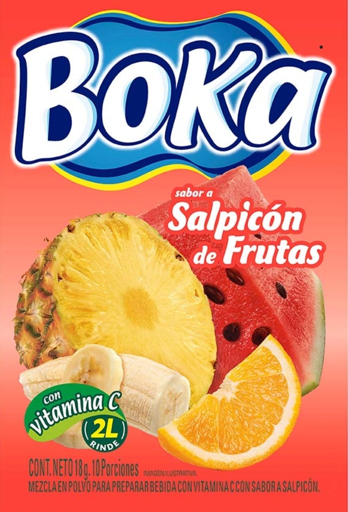 BOKA REFRESCO SALPICON 24*10*18gr