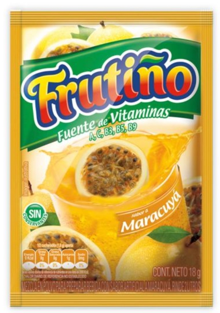 FRUTIÑO REFRESCO MARACUYA 2L 24*20*10gr