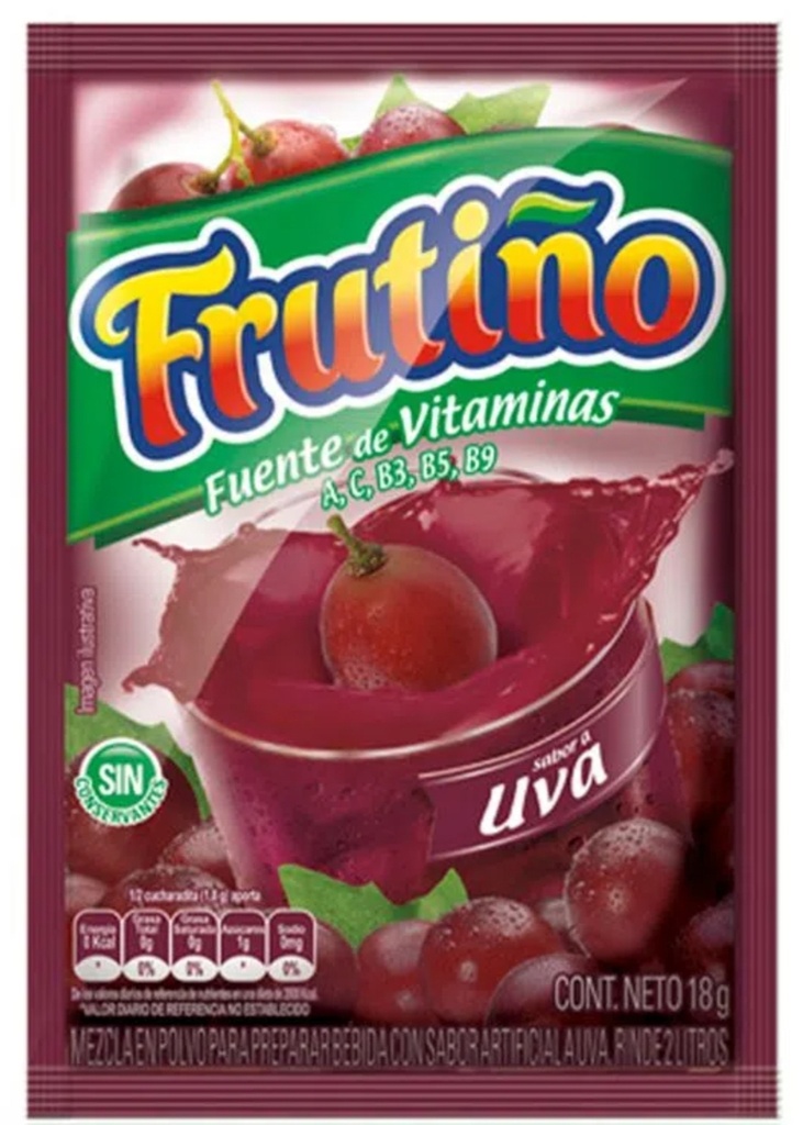 FRUTIÑO REFRESCO UVA 2L 24*20*18gr