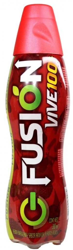 VIVE 100 BEBIDA ENERGIZANTE FUSION 4X6X380 ML