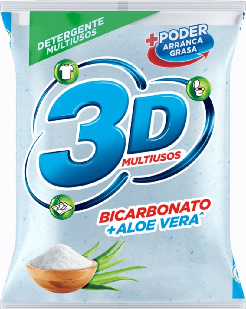 3D DETERGENTE MULTIUSOS AZUL 24*250gr