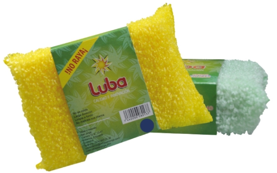 LUBA ESPONJA COLORES12*12