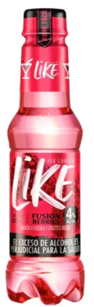 LIKE FUSION VODKA Y FRUTOS ROJOS 24*300ml