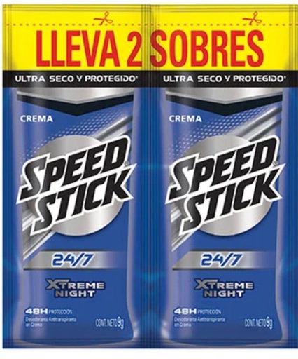 [1303266] SPEED STICK DES CREMA XTREME NIGHT DUO 2*9ml*24DS