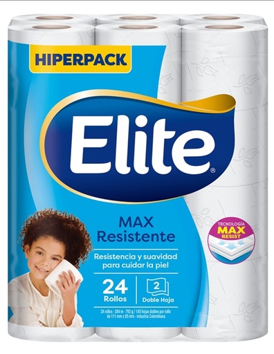 [1304020] ELITE PH MAX RESISTENTE AZUL HIPERPACK 4*24