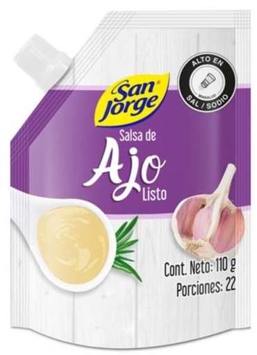 [626920] SAN JORGE SALSA DE AJO DP 12*100gr