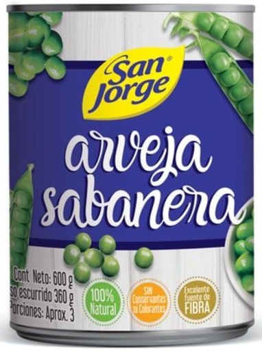 [059762] SAN JORGE ARVEJA SABANERA 24*600gr