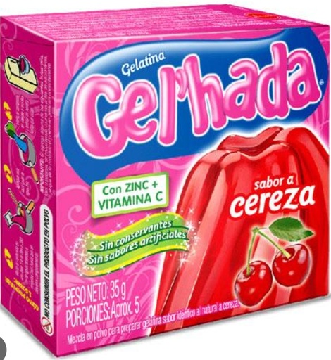 [050330] GELHADA GELATINA CEREZA 48*35gr