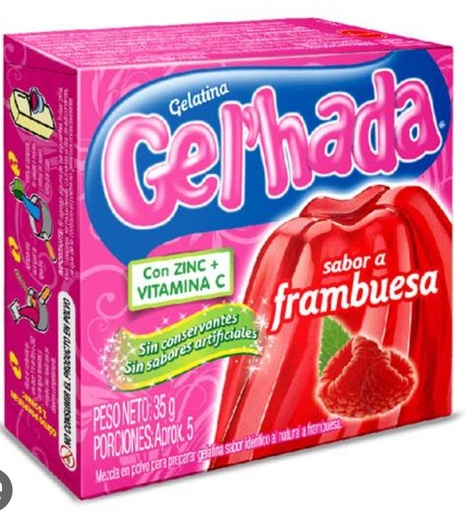 [050331] GELHADA GELATINA FRAMBUESA 48*35gr