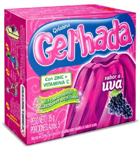 [050338] GELHADA GELATINA UVA 48*35gr