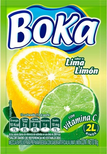 [19171544] BOKA REFRESCO LIMA LIMON 24*10*18gr