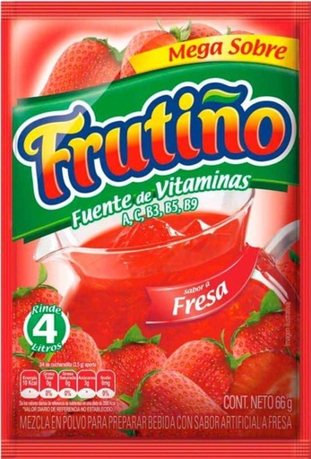 [19010150] FRUTIÑO REFRESCO FRESA 2L 24*20*10gr