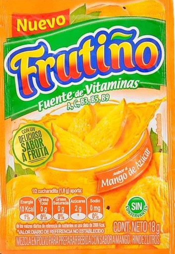 [19010161] FRUTIÑO REFRESCO MANGO 2L 24*20*18gr