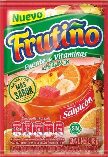 [19010157] FRUTIÑO REFRESCO SALPICON 2L 24*20*10gr