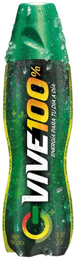 [19180108] VIVE 100 BEBIDA ENERGIZANTE REGULAR 8*6*240 VERDE