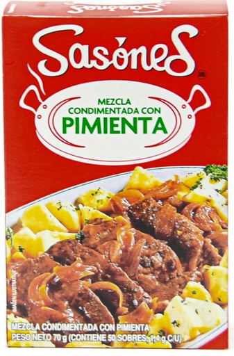 [49401228] SASONED CONDIMENTO PIMIENTA 48*50