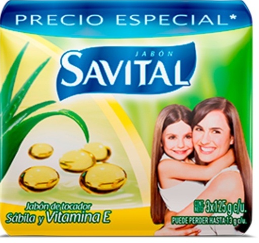 [79150510] SAVITAL JAB VITAMINA E 24*3*125gr