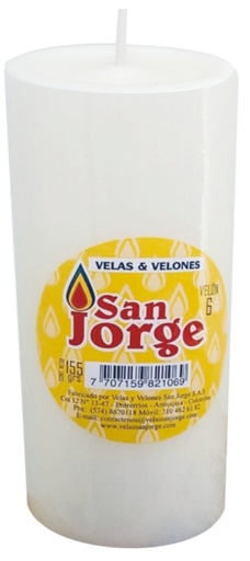 [1601028] SAN JORGE VELON BLANCO # 6 *96UND