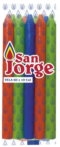[1601039] SAN JORGE VELA DE COLOR MED 60*10