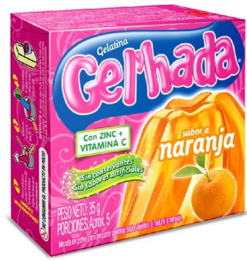 [050334] GELHADA GELATINA NARANJA 48*35gr